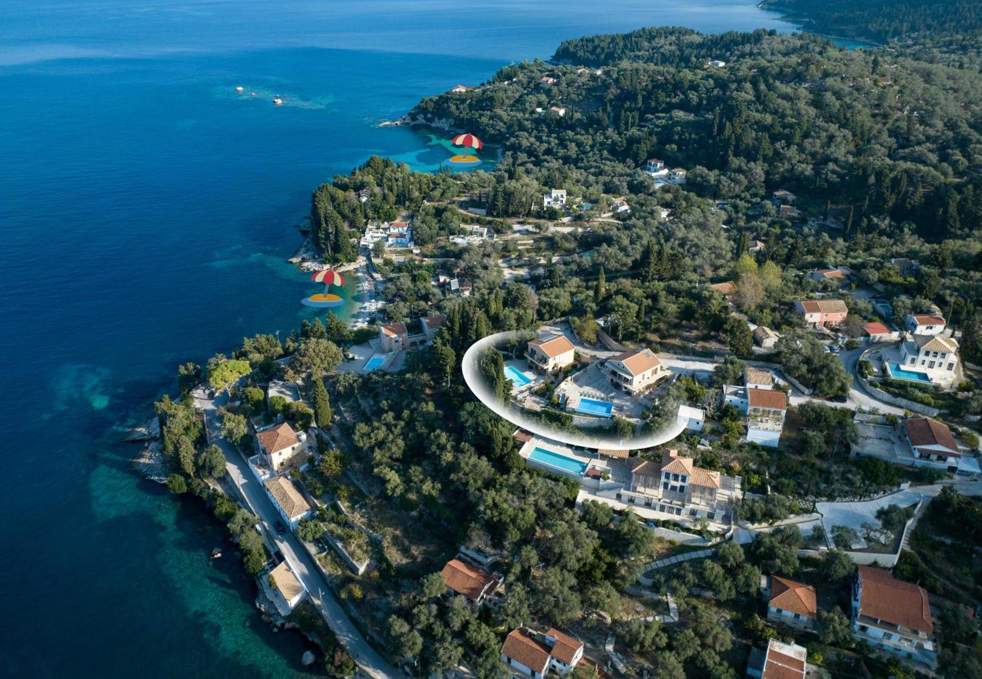 Pangolas Apartments Paxos Longósz Kültér fotó
